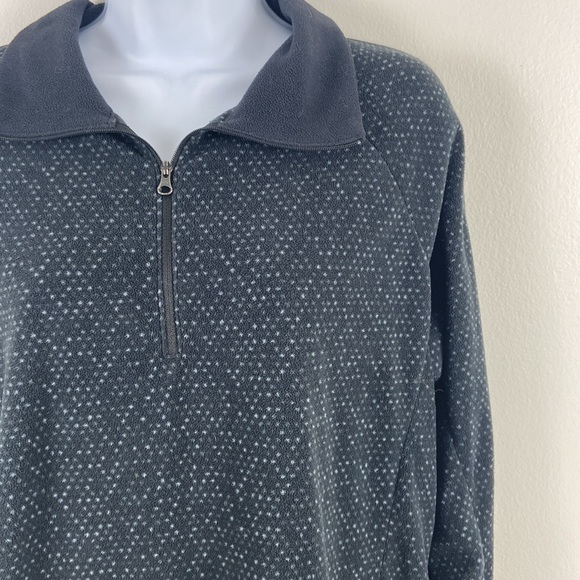 ✨3/$25✨ Columbia Black Spotted Light Fleece - L - Picture 5 of 8